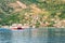 Ferry crossing in Kotor Bay, Montenegro.