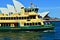 A ferry cruises in Sydney Harbor, Australia