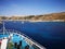 Ferry deck before docking at Gozo, Malta