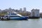 ferry on the Fisherman\'s Wharf is a neighborhood and popular tourist attraction in San Francisco, California.