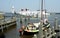 Ferry in the harbor of Lauwersoog