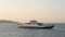Ferry heading towards Crimea at sunset