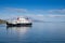 Ferry leaving Oban, Scotland going to remote scottish island