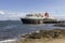 Ferry moored in Brodick