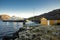 A ferry from Oanes arrives to Lauvvik port at Frafjord crossing