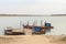 Ferry over Mekong river, Laos