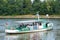 Ferry over the river Elbe in Magdeburg