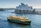 Ferry passes in front of the Sydney Opera House