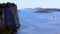 Ferry passing Dugi Otok coastline