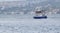 Ferry sailing through bosphorus strait