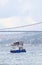 Ferry sailing through bosphorus strait