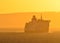 Ferry Ship in Haze