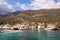 Ferry station. Montenegro, Adriatic Sea, Bay of Kotor. View of ferry port at Kamenari village