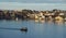 Ferry in Sundbaten harbour in Kristiansund in More og Romsdal in Norway