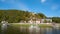 Ferry Traffic in the resort Rathen in the Elbe Sandstone Mountains