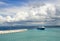 Ferry under a dramatic sky