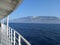 Ferry view from Zakynthos to Kefalonia.Greece.