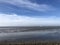 Ferry on the wadden sea around Ameland