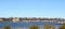 Ferry and work boat navigating the Hudson River