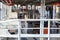 Ferryboat anchored at harbor waiting to transport passengers across river. Marine Transportation, Commercial Vessel, Ferry Trip, T