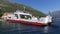 Ferryboat crossing Kamenari-Lepetane in Montenegro