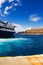 Ferryboat at Santorini port