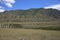 Fertile pasture at the foot of the fertile hills. Altai, Siberia, Russia Landscape