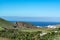 Fertile valley with mango and oranges fruit plantations, vineyards and avocados orchards near Agaete, Gran Canaria, Canary islands