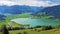 The fertile valley Sihl and the artificial lake Sihlsee, Euthal