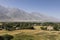 Fertile Wakhan Valley near Vrang in Tajikistan. The mountains in the background are the Hindu Kush in Afghanistan