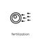 Fertilization icon. Trendy modern flat linear vector Fertilization icon on white background from thin line Human Body Parts