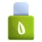 Fertilizer bottle icon, cartoon style