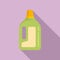 Fertilizer bottle icon, flat style