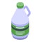 Fertilizer bottle icon, isometric style