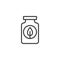 Fertilizer bottle outline icon