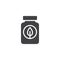 Fertilizer bottle vector icon