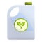 Fertilizer ground canister icon, cartoon style