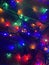 Fesitve Christmas background with garland lights