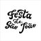 Festa de Sao Joao lettering