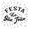 Festa de Sao Joao lettering