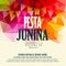 Festa junina brazilian june festival colorful background