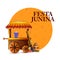 Festas Junina celebration background for traditional holiday of Brazil