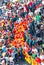 Festival Chinese Lantern young women carrying flowers parade on street