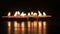 Festival of light, diwali or deepawali lights at night.Dark background stock footage.