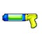 festival water gun toy game pixel art vector illustration