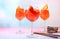 Festive alcoholic cocktail Aperol spritz in glasses on a bright background, concept for bar and New Year\\\'s Eve, alcoholic