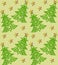 festive background with Christmas tree of Celtic we