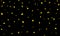 Festive background, confetti, gold sequins, particle drop, gold on black, fun, holiday