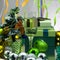 Festive background, many objects of an object