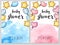 Festive banners for baby boy and baby girl